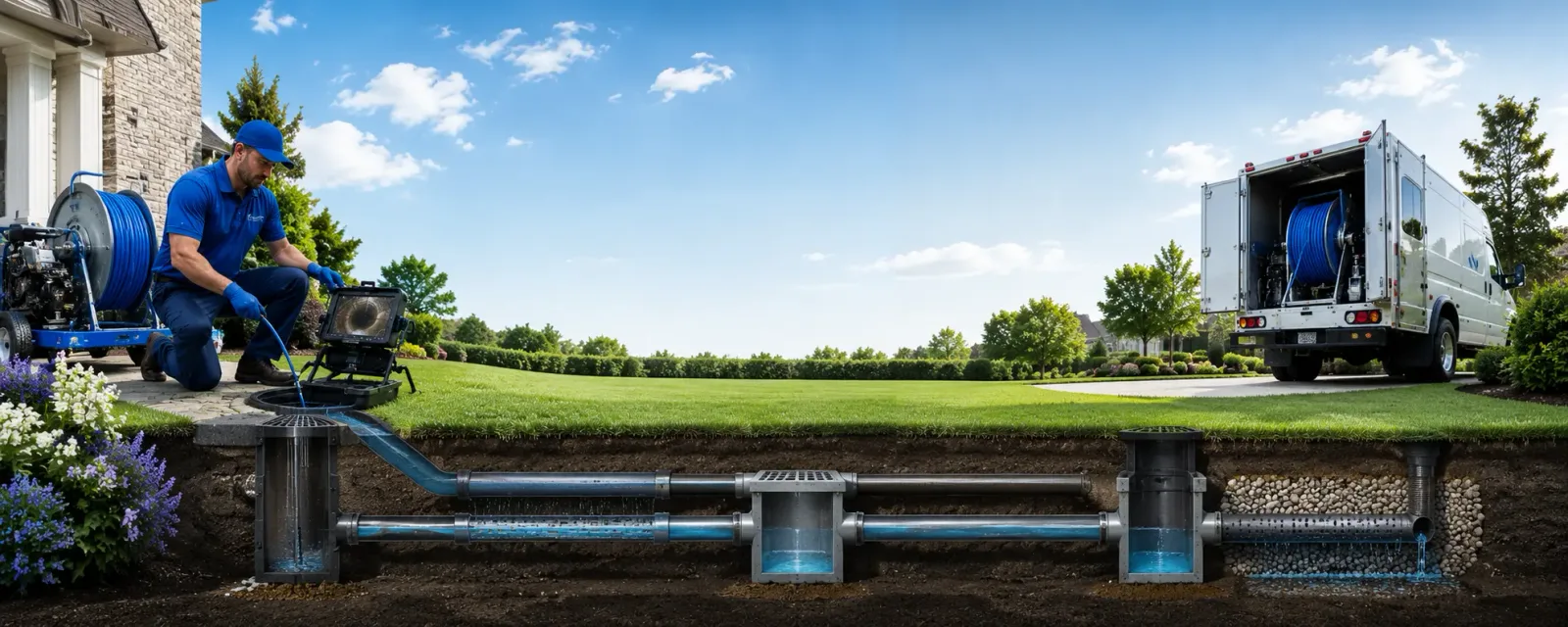 Outdoor drain cleaning information for Elmore, OH